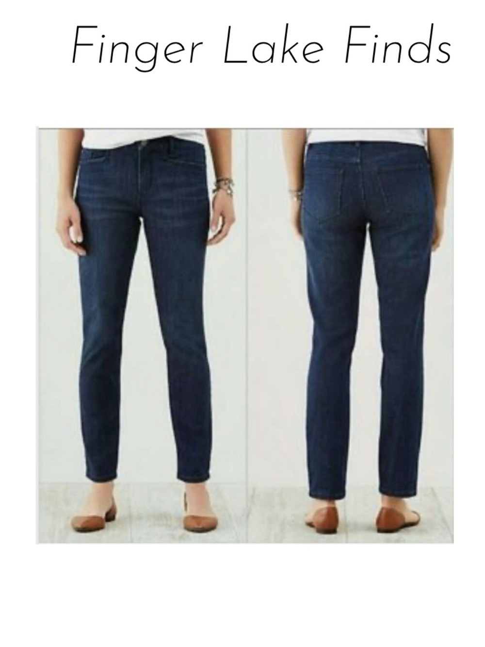 NWT J. Jill Blue Smooth Fit Slim Ankle Jeans, 6 Tall